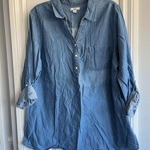 Women's Lightweight Denim/Cotton Shirt